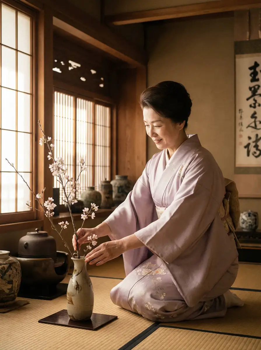 一位优雅的 双洞齐开_双洞齐开在线播放~独家爆料双洞齐开聚集地 在和室中插花
